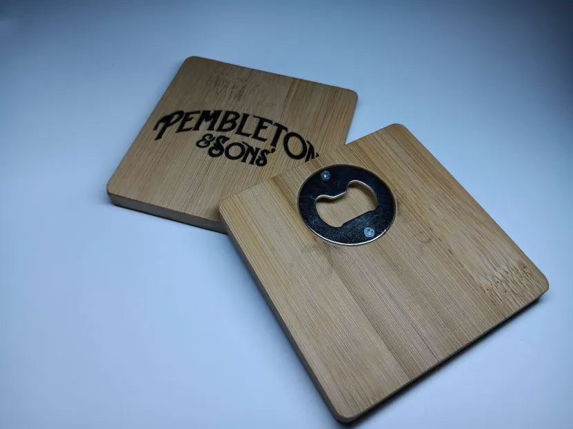 coaster with concealed bottle opener